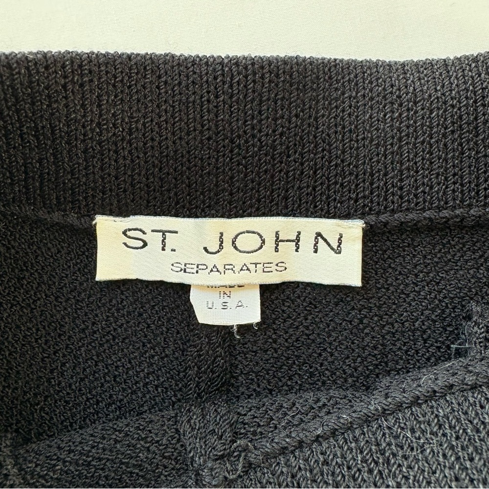 St. John Separates Knit Pull-On Pants Size 2 Pockets - Picture 5 of 7